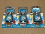 (3) Yankee Candle Bahama Breeze Scent Car Jar Ultimate Air Freshener Blue. Fixed Price $15.00.