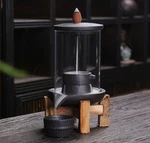 Ceramic Backflow Cone Burner Large Tower Waterfall Incense Holder Home Decor. Fixed Price $56.90.