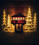 *new* Bath & Body Works Reindeer Trolley Car Projector Wallflowers Plug Light. Fixed Price $29.99.