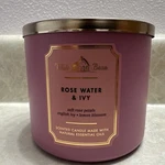 New Bath & Body Works Rose Water Ivy Soy Wax Blend Candle 3 Wick 14.5 Oz Large. Fixed Price $10.00.