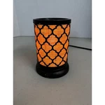 Rimports MC-063 Electric Wax Melt Warmer Black Metal Trellis Burlap Lamp. Fixed Price $12.99.