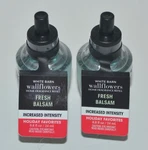 2 Bath & Body Works Fresh Balsam Intensity Wallflower Fragrance Refill Bulb Plug. Fixed Price $14.99.