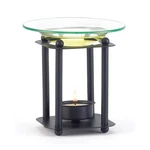Black Metal Glass Modern Art Oil Warmer. Fixed Price $17.94.