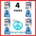 4 Packs Peace Sign 3D Gel Hanging Car Air Fresheners, Cool Sunrise Fragrance. Fixed Price $6.73.