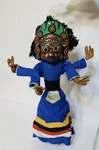 Nepal Handmade Dancing Doll Single Animal Face Puppet Clay Paper Mache Cloth 16". Fixed Price $19.99.