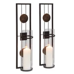 Danya B. QBA737 Modern Floating Decorative Metal Medallion Pillar Candle Scon.... Fixed Price $79.86.