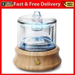 Glass Essential Oil Diffuser Humidifier, Plastic Free Reservoir Natural. Fixed Price $57.99.