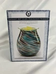 Vp Home Radiant Art Glass Fragrance Warmer Candle Melt Glistening Swirl New. Fixed Price $19.99.