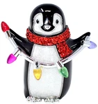 Festive Penguin Christmas Lights Wallflower Nightlight Bath & Body Works Plug. Fixed Price $13.60.