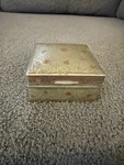 Mid-century Indo-persian Chased Metal Jewelry Box Sandalwood Lined India. Fixed Price $37.99.