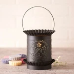 Wax Tart Warmer Jumbo Circle Stars Pattern Electric Kettle Black Irvins Country. Fixed Price $34.00.