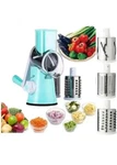 Rotary Cheese Grater 3 In 1 Kitchen Gadgets Bpa Free Blue Cutter With Handle. Fixed Price $14.99.