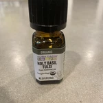 Organic Essential Oil Holy Basil .25OZ By Aura Cacia 75% Open Sample. Fixed Price $9.00.
