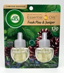 (2) Air Wick Plug Scented Oil Refills Fresh Pine & Juniper - Limited Edition. Fixed Price $14.49.