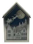 Bath & Body Works Xmas Santa Sleigh City House Wallflower Night Light Up Plug. Fixed Price $49.99.