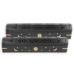 2 Pack - Incense Stick Holder Coffin Style Wood Burner With. Fixed Price $16.95.