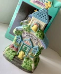 Vintage Kmart Easter Jubilee Bunny Rabbit House Church Decor With Box Cross. Fixed Price $17.50.