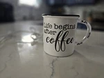 Life Begins After Coffee Scentsy Wax Warmer Used Once No Box Great Condition. Fixed Price $18.99.