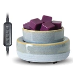 Copinpin Wax Melt Warmer, Ceramic Candle 5*5*3.1IN, 01-BRIGHT Light Blue. Fixed Price $31.15.