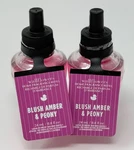 2 Bath & Body Works Blush Amber Peony Wallflower Fragrance Refill Bulb Plug In. Fixed Price $19.99.