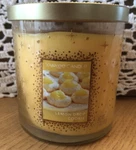 Yankee Candle Lemon Drop Cookie 7 Oz Jar Textured Glass Gold Lid New!. Fixed Price $27.99.