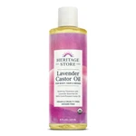 Heritage Store Castor Oil Lavender, Organic, Cold Pressed 8OZ. Fixed Price $14.37.