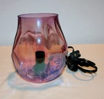 Scentsy Bubbled Ultraviolet Glass Cylinder Wax Warmer Purple Decorative No Lid. Fixed Price $16.99.