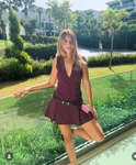 Zara Nwt Woman Belted Box Pleat Dress Color: Burgundy 4764/267 All Sizes. Fixed Price $49.00.