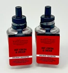 2 New Bath & Body Works Hot Cocoa Cream Wallflower Fragrance Refill Bulb Plug. Fixed Price $13.99.