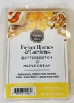 Better Homes & Gardens Scented Wax Cubes: Butterscotch Maple Cream 5.0 Oz. Fixed Price $10.97.