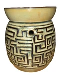 Scentsy Labyrinth Green Maze Full Size Warmer Ceramic Crock Pot Design Retired. Fixed Price $21.25.