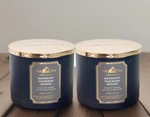 Lot Of 2 Bath & Body Works Mahogany Teakwood 3-WICK Scented Candle 14.5 Oz New. Fixed Price $39.99.