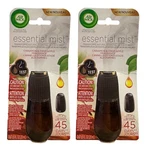2 Pk Air Wick Essential Mist Cinnamon & Crisp Apple 0.67 Oz Diffuser Oil Refill. Fixed Price $21.99.