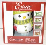 Estate Home Fragrance System Snowman Pluggable 3 Pack Wax Warmer (nib). Fixed Price $13.49.