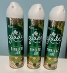 Lot Of 3 New Glade Spray Sparkling Spruce Timeless Joy Air Freshener 8 Oz. Fixed Price $29.99.