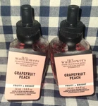 New 2-PACK Grapefruit Peach Wallflower Refill Bulbs Sealed Bath & Body Works. Fixed Price $26.00.