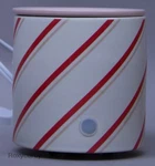 Mainstays Christmas Peppermint Stripe Electric Ceramic Wax Warmer Decor Nib. Fixed Price $26.99.