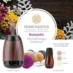 Dimensions Romantic Collection Ultrasonic Diffuser 3X 100% Essential Oil Refills. Fixed Price $25.00.