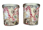 Set Of 2 Michel Design Works Peppermint Candles, 7.4 Oz Each. Fixed Price $21.98.