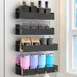 Huggiegems 4 Pack Magnetic Spice Rack Organizer For Refrigerator And Oven, Bl.... Fixed Price $12.31.