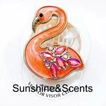 1X Bath & Body Works Pink Gem Flamingo Scentportable Holder Car Vent Visor Clip. Fixed Price $20.85.