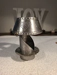 Punched Heart Votive Candle Holder Irvins Tinware Co. Primitive Decor. Fixed Price $7.99.
