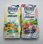 1992 Wizard Dual Action Stick Ups Air Freshener Country Potpourri & Sunsplash. Fixed Price $15.00.