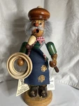 Christian Ulbricht Seiffener Wooden German Smoking Man/smoker Worker. Fixed Price $100.00.
