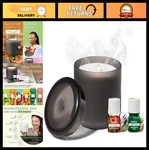Flameless Aromatherapy Candle Diffuser With Essential Oil Blends - Cordless, Wat. Fixed Price $79.99.