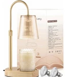 Warlisou Adjustable Candle Warmer Lamp Gold Oak Wood HY-CL008 Wired Remote Timer. Fixed Price $16.00.