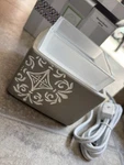 Fitzgerald Gray Element Scentsy Wax Warmer With Decorative Design Boho Chic. Fixed Price $18.96.