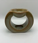 Partylite Gaia Green Fragrance Warmer Tea Light P90636 Round Sculpture Design. Fixed Price $9.99.
