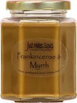 Frankincense & Myrrh Scented Blended Soy Candle (8 Oz). Fixed Price $21.99.