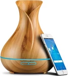 Smart Wifi Wireless Essential Oil Aromatherapy Diffuser - Works Light Brown. Fixed Price $61.85.